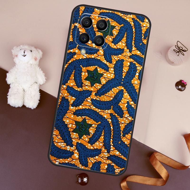 African Style Fabric Print Case For Samsung Galaxy M11 M31 M21 M53 M13 M32 M52 M15 M35 M55 M14 M34 M54 M06 M16 M36 M56