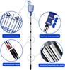 Fruit Picker Pole With Basket Adjustable Fruit Tool For Apple Avocado Cherry Citrus Lemon Orange Peach Picking(40-70”)