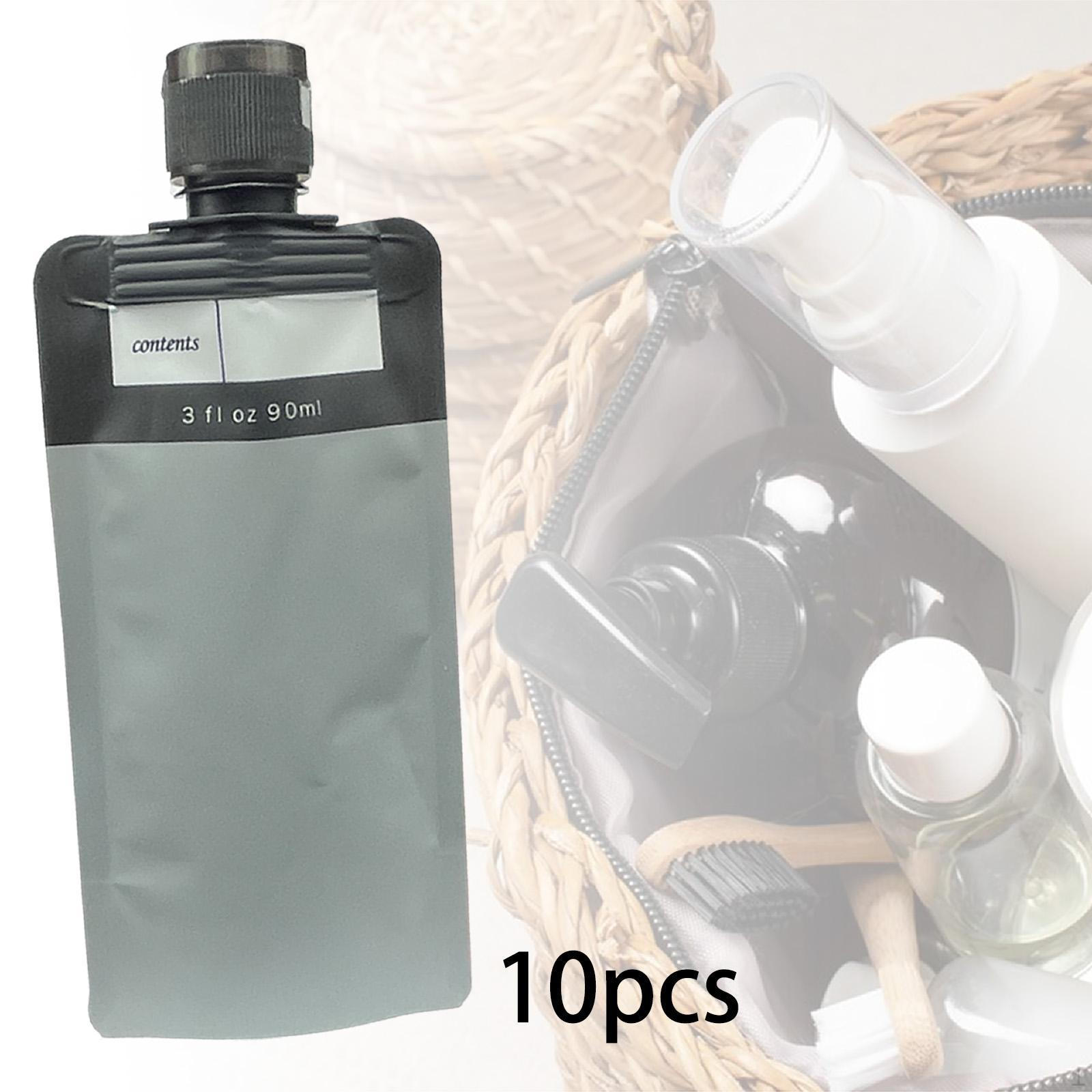 

10 шт. дорожных мешочков для туалетных принадлежностей 3 унции контейнеры герметичный кондиционер шампунь Gray