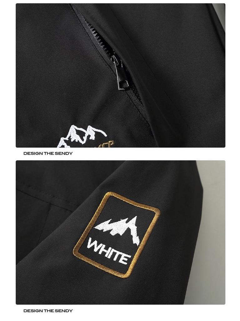 2024 Trendy Plus Size Men's Windbreaker: Casual Loose Workwear for Spring/Autumn