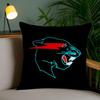 Funny Mr-B-Cute B-Beasts Cushion Cover Plush Fabric Soft Double-Sided Printed Invisible Zipper Sofa Pillow Case Home Decor