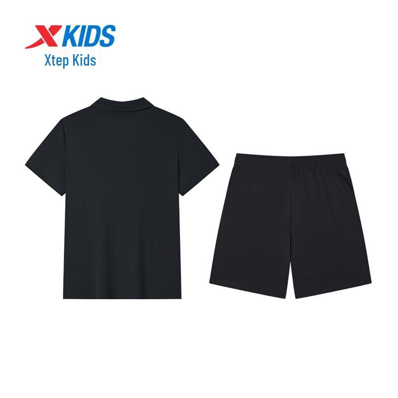 XTEP Boys' Moisture-Wicking Short Sleeve Knit Set