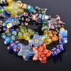 Perline Sciolte in Vetro Millefiori a Forma di Stella Mista con Motivi Floreali 8mm 14mm 20mm per Artigianato Fai da Te Accessori e Minuteria per Creazione di Gioielli