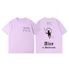 TV-Serie Alice in Borderland Print T-Shirt Hohe Qualität Mode Übergroße T-Shirts Herren Damen Lässig Baumwolle Kurzarm T-Shirt