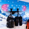 Ścienny Stojak do Przechowywania Nart i Desek Snowboardowych z Materiału ABS i Elementami Montażowymi do Schludnej Ekspozycji w Domach lub Garażach