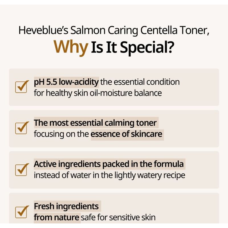 HEVEBLUE Pflegender Centella-Toner mit Lachs