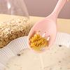 2Pcs Hollow Draining Hole Strainer Spoon Silicone Skimmer Protect Cookware Non Stick  Spoon  Kitchen