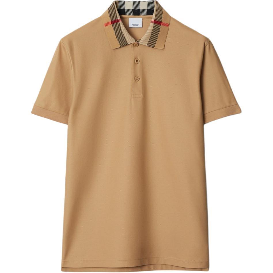 Burberry 26 Pārbaudīta apkakles kokvilnas polo