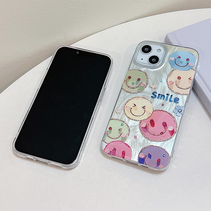 Smile Phone Case for Redmi 13C 14C Redmi Note 13 Pro IPhone 16 Tecno Honor X8 Samsung S23 FE S25 Ultra A35 A54 A53 Realme C53 C67 Reno 12 Cover