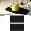2 Pieces Silicone Bar Mat Countertop Easy Clean Drain Pad Glasses Drying for Restaurant Counter
