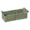Yousheng Rectangular Storage Basket with Handle Large Capacity Multipurpose Handmade Decorative Braided Basket Decoration