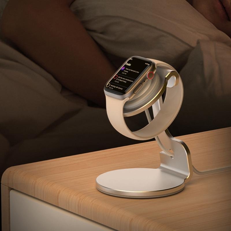 Aluminum Bracket Charger Dock Station Charging Holder for Intelligent Watch Stand Wireless Charging Station Replacement