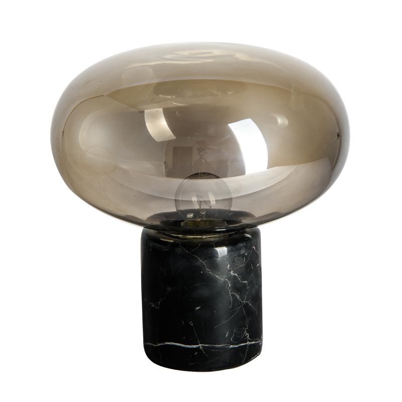 Nordic Marble Glass Bedside Lamp - Modern Bedroom & Study Decor