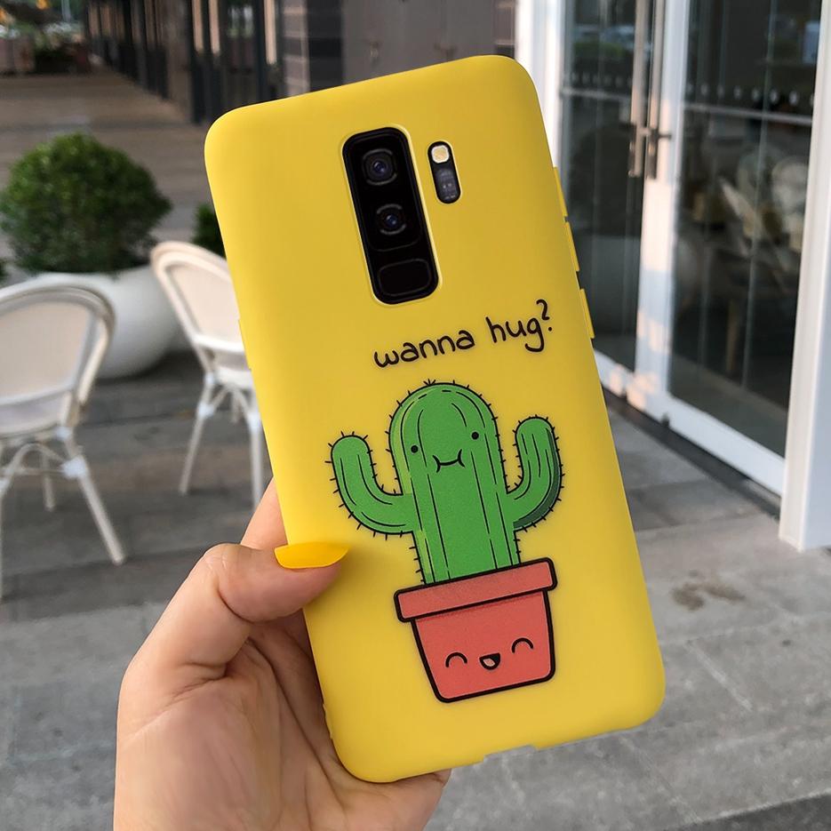 For Samsung Galaxy S9 Plus Case S9+ G965F Cute Candy Painted Fundas Matte Cover For Samsung S9 S9+ S 9 Plus Phone Case Soft Bags