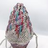 Purple/Red/White Rhinestone Evening Bag Ice Cream Shape Women Crytal Wedding Purses Diamond Party Cocktail Clutches Minaudiere