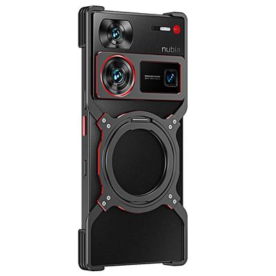 For ZTE Nubia Z60 Ultra/Z60 Ultra Leading Kickstand Case Metal Bumper Magnetic Phone Cover