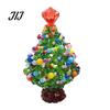DIY Christmas Craft Kits Handmade Beaded Tree Ornament, Sparkly Crystal Bead Mini Seasonal Home Decorations Tabletop Decor, Hand-Woven Xmas