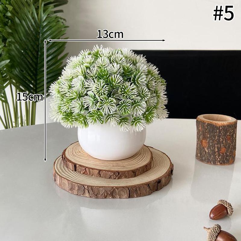 Artificial Plant with Plastic Pot Mini Bonsai Potted Plant Small Tree Simulation Pot Plants for Home Office Bedroom Decor