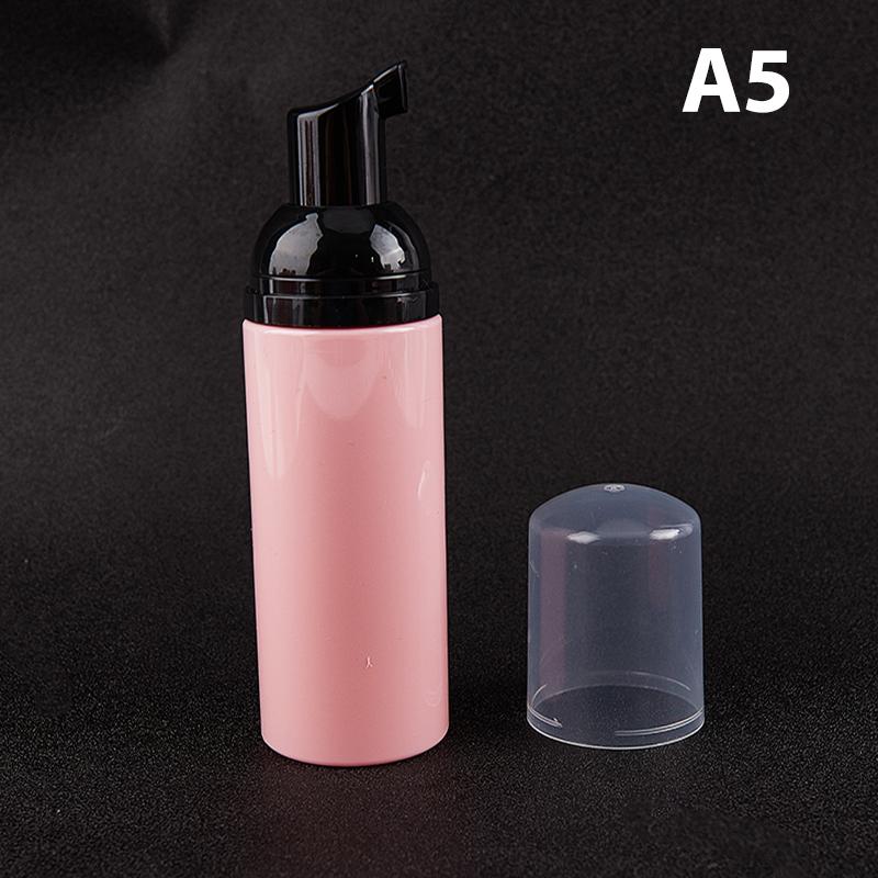 50Ml Pink Plastic Foam Pump Bottle Empty Face Eyelash Cleanser Cosmetic Bottle