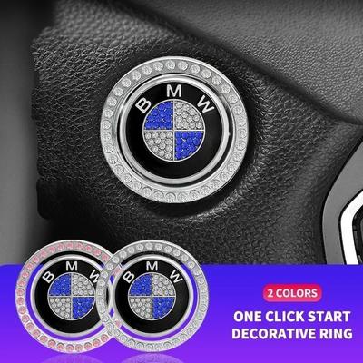 2025 New 1pcs Car Bling One-Click Start Stop Engine Ignition Sticker For M Performance E36 E60 E90 X2 X1 X3 X5 E46 E39 E70 M