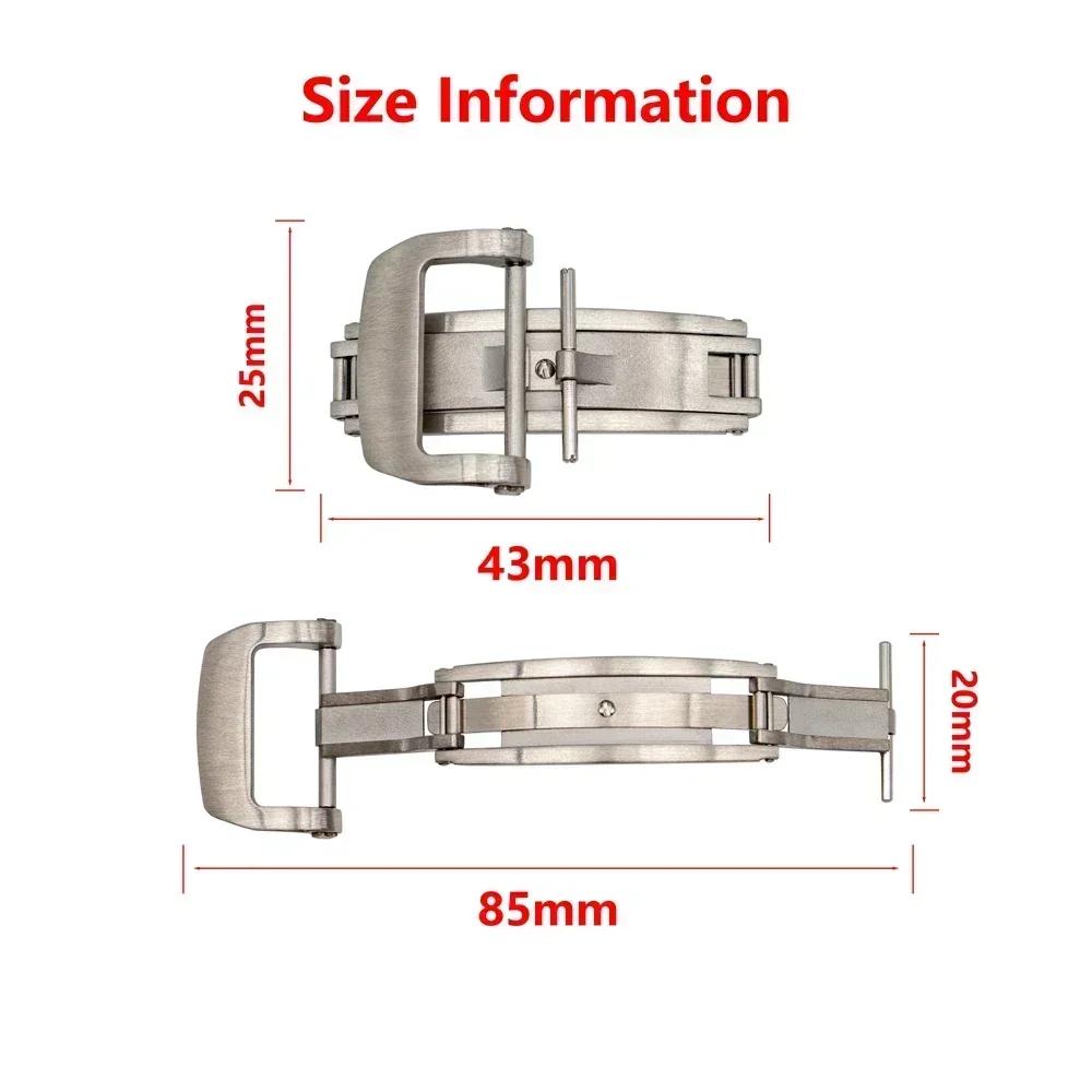 Universal Clasp Watch Band Butterfly Buckle 18mm 20mm For Samsung Galaxy 3 4 5 40mm HUWAWEI GT 3 Watchbands Clasp accessories