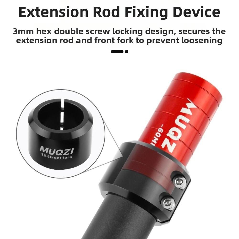 Invisible Type Fork Stem Extender 28.6 Handlebar Riser Adaptor Handlebar Stem Extension  Road Bike