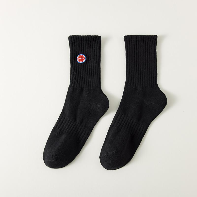 New Athletic Embroidered Socks for Men Basketball Cotton Crew Socks Fashion Women Men Sports Running Socks High Quality