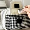 Kawaii Schleife Stern Gitter Federmäppchen Aufbewahrungstasche Tragbar Multifunktional Stifteetui Schreibwaren Organizer Schreibwaren