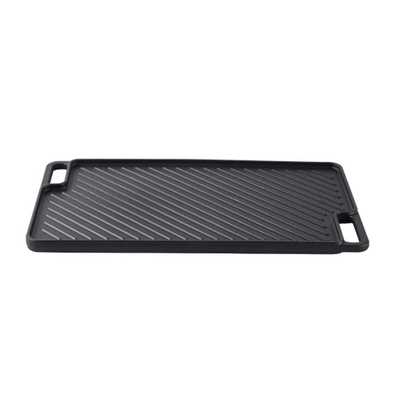 ZISHI Reversible Cast Iron Grill and Griddle Pan