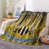 Custom Name Newcastle United Flannel Blanket, High Quality Comfortable for All Seasons, Home Decor, Warmth and Comfort