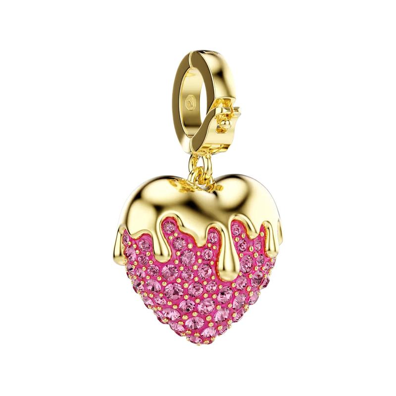 Swarovski Idyllia heart-shaped crystal pendant for men and women, couple model, pink 5742953 розовый