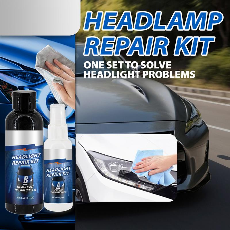 Headlight Restoration Fluid Car Headlight Restoration Kit Headlight Restore And Protect Liquid Headlight Cleaner And Restorer