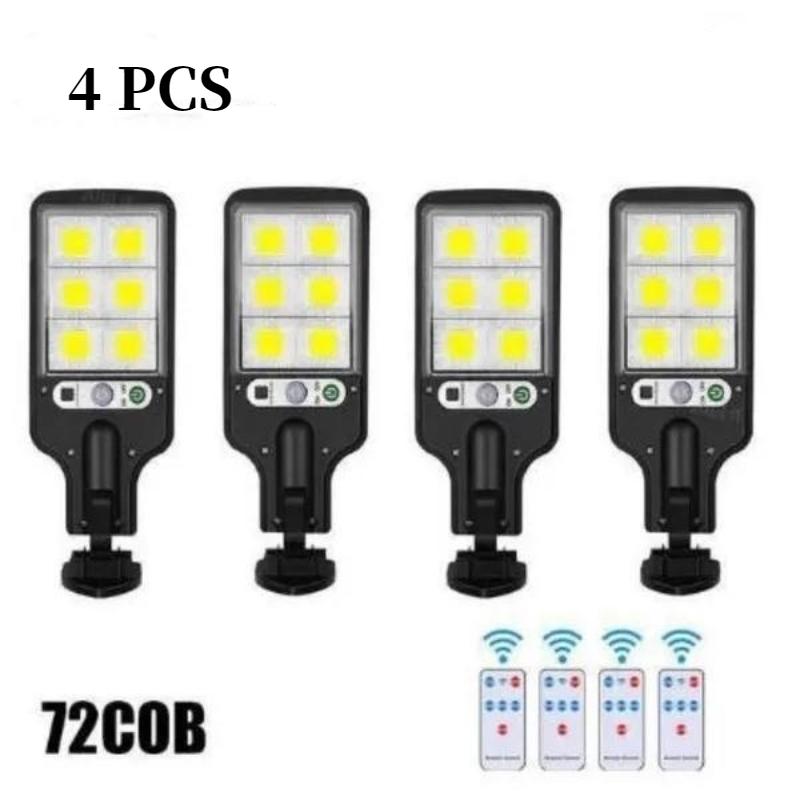 1/2/3/4 Pcs Solar Light Outdoor Super Bright Solar Powered Lamp Sunlight Wall Light Waterproof PIR Motion Sensor Street Light Garden Decoration