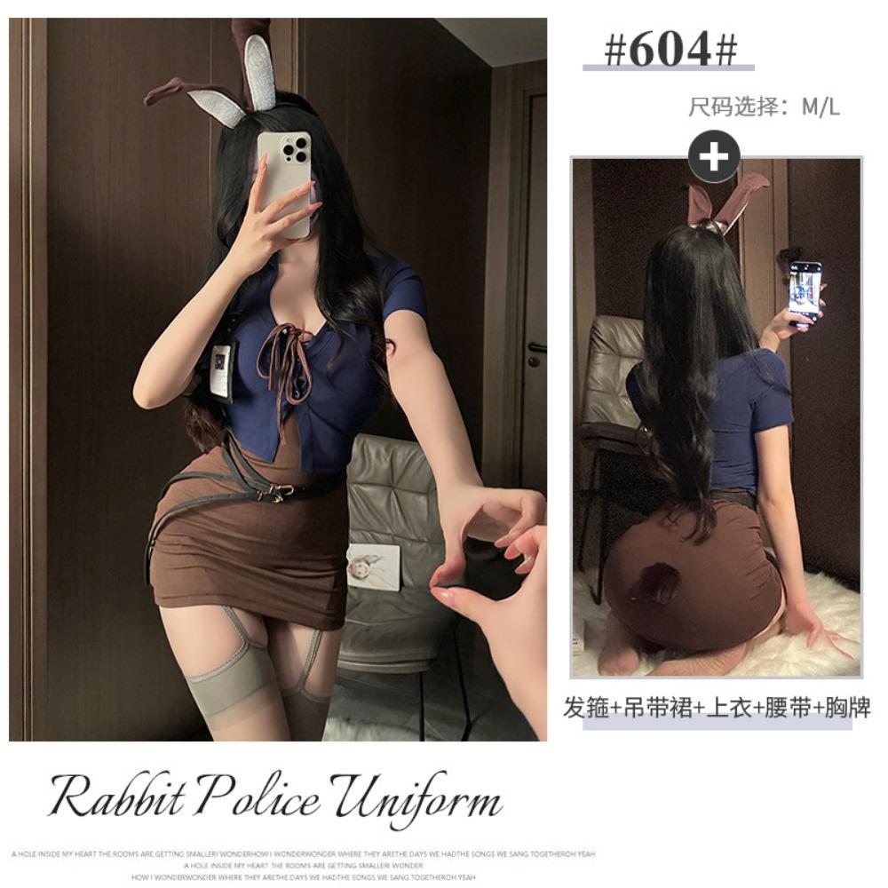 Xianyi Erotic Underwear Nightclub Hip Skirt Pure Desire Small Breasts Big Sexy Bunny Uniform Temptation Free 604