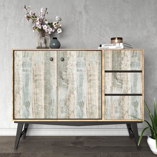 VEELIKE Wood Grain Wallpaper, Self-Adhesive Removable Wallpaper for Waist Walls, Sliding Doors, and Tabletops, 40x300cm, Waterproof and Heat-Resistant