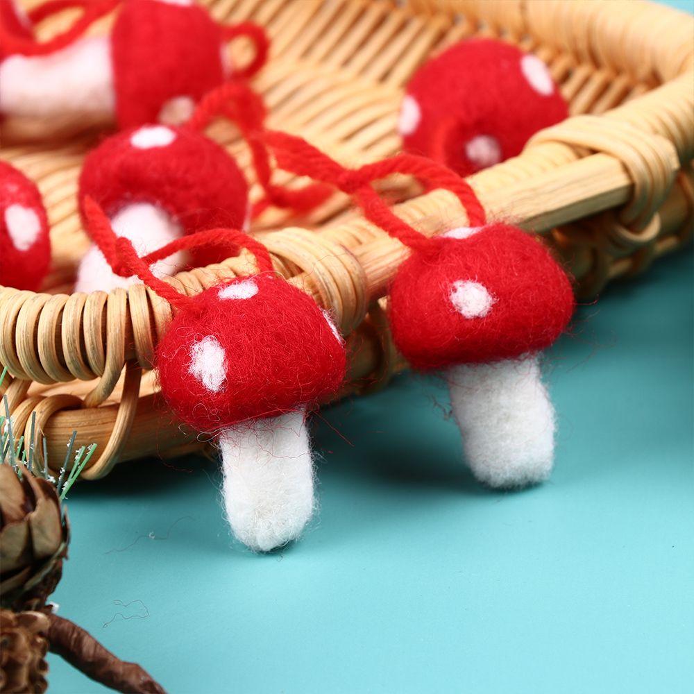 DIY Wedding Holiday Xmas Tree Felt Mushroom Hanging Ornament Christmas Mushroom
