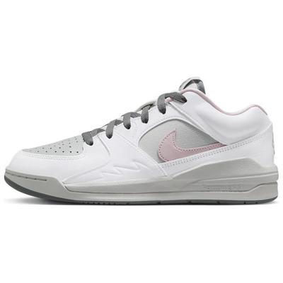 Stadium 90 Anti-Slip Wear-Resistant Low-Top Basketball Shoes Women's White Gray Pink Jordan IB4710-060