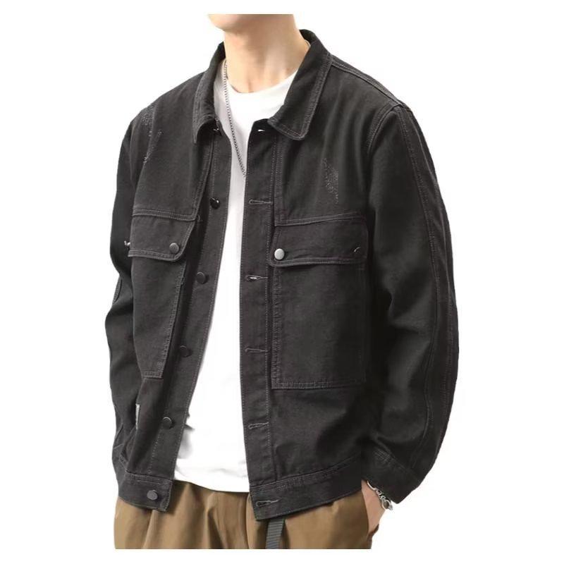 Men's Korean Style Denim Jacket - Spring/Autumn Trendy Casual All-Match for Teen Students