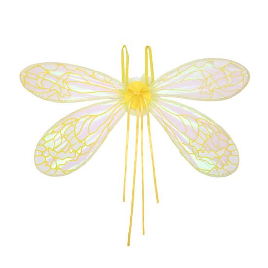 Fairy Wings Lett gradient Angel Alf Wing kostyme rekvisita kvinner Dragonfly Wing Dress-up tilbehør til cosplay dansefester
