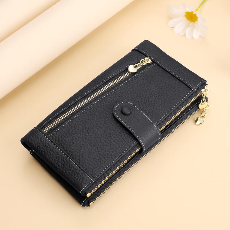 Многофункциональный мужской кошелек-бифолд из натуральной кожи Miling