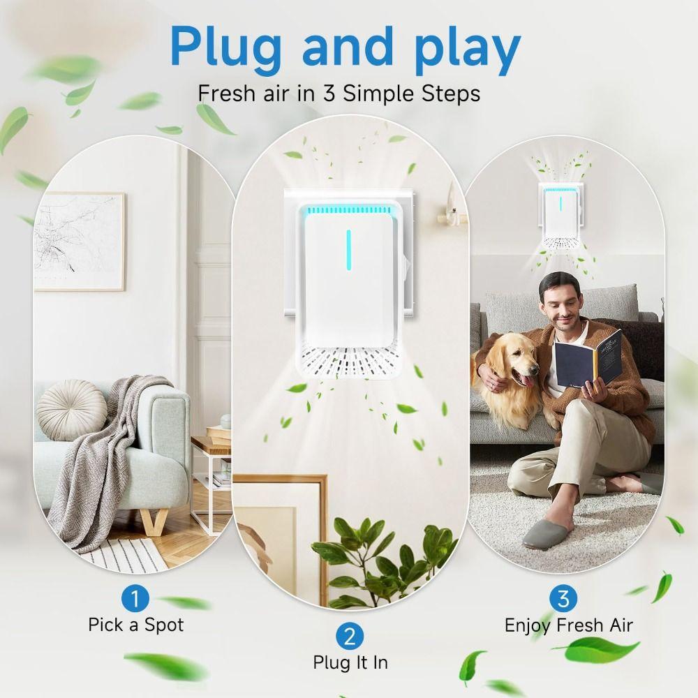Portable Mini Mini Air Cleaner Filterless Design Air Deodorizer  Office Environment