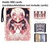 400pcs/900pcs Sailor Moon Card Album Book Folder 4/9 Card Slots Collections Zipper Double Pocket Zipper Card Binder Holder