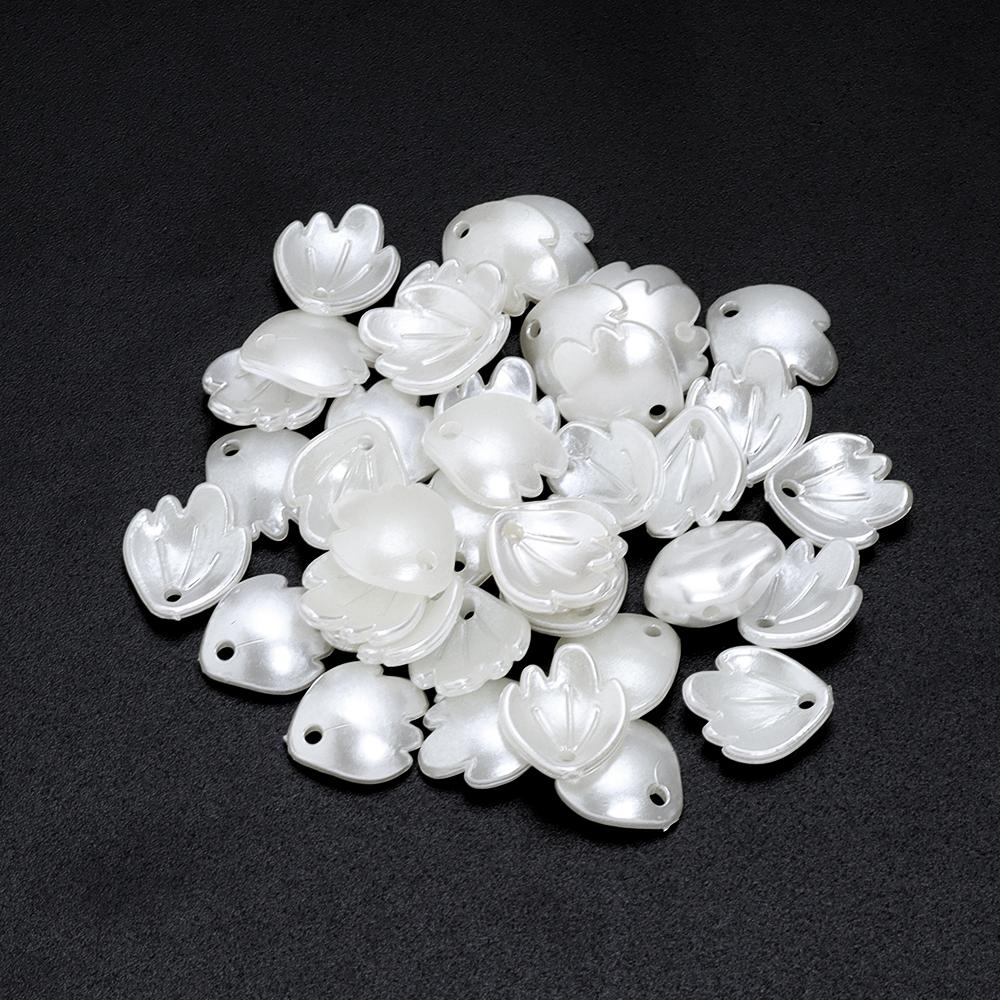 30-100Pcs Multi-shape Acrylic Beads Charms Imitation Pearl Beads For DIY Necklace Bracelet Pendant Jewelry Making Accessories