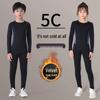Kids' Winter Quick-Dry Basketball Base Layer - Warm Velvet Innerwear for Boys' Sports Training