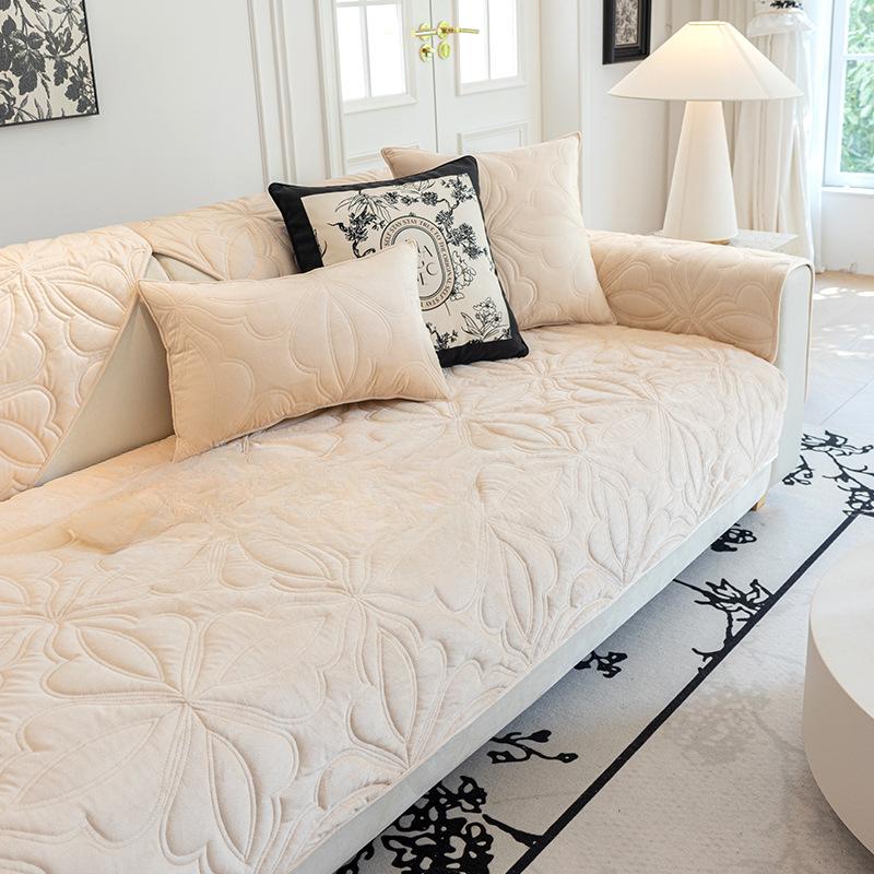Sofa Cushion Four Seasons Universal Sofa Cushion Crystal Velvet Non-Slip Sofa Cover Cover Towel