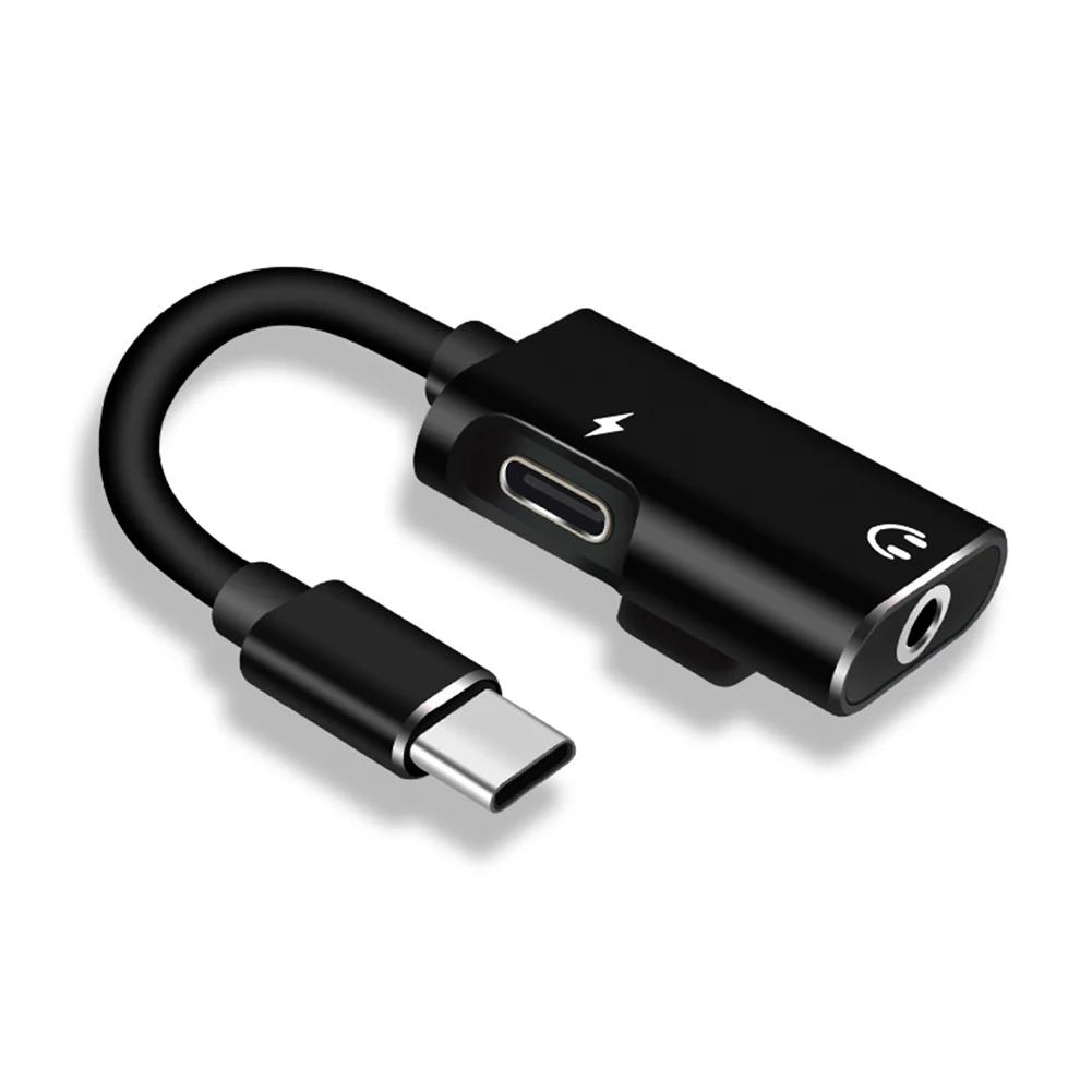 Type C To 3.5mm Jack Adapter For Xiaomi Huawei Type C Audio Splitter Headphone 3.5 Adapter Charger Usb-C Not For iPhone Samsung