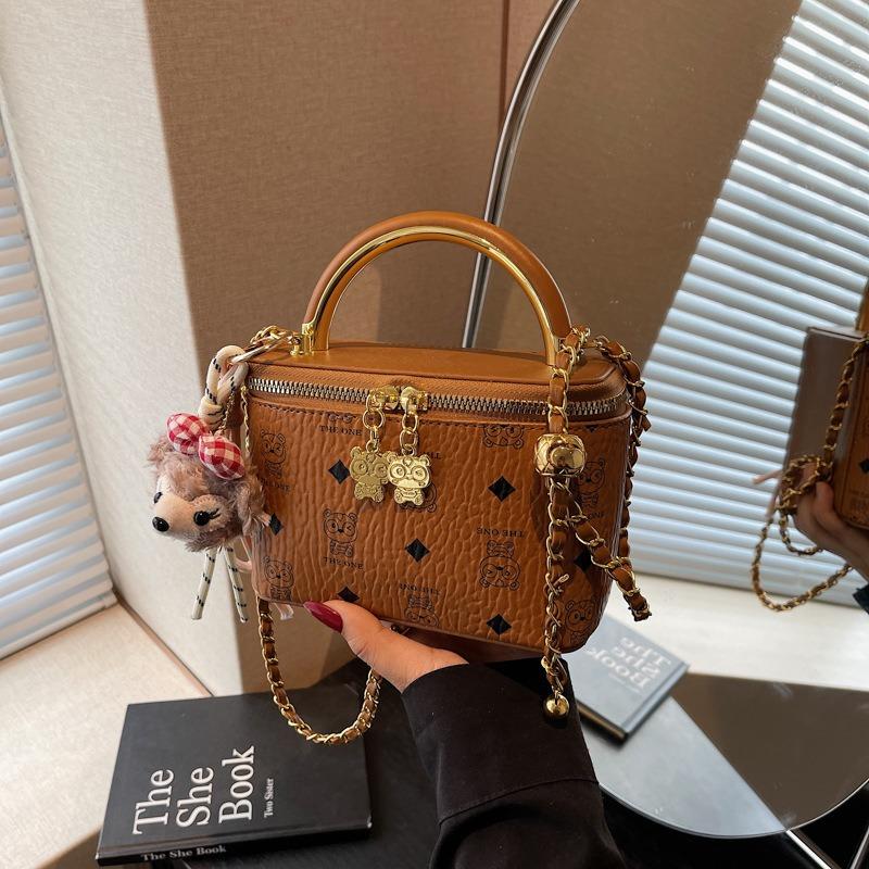 Premium kontrastfarbene Tasche Damen neue vielseitige Ketten-Umhängetasche Sommer tragbare Box kleine quadratische Tasche