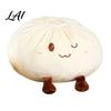 Warm Home Decor Accents Cute Dumpling Plush Pillow Funny Bun Stuffed Animal Toy Soft PP Cotton Fluffy Filling Filled Decorative Food Cushion