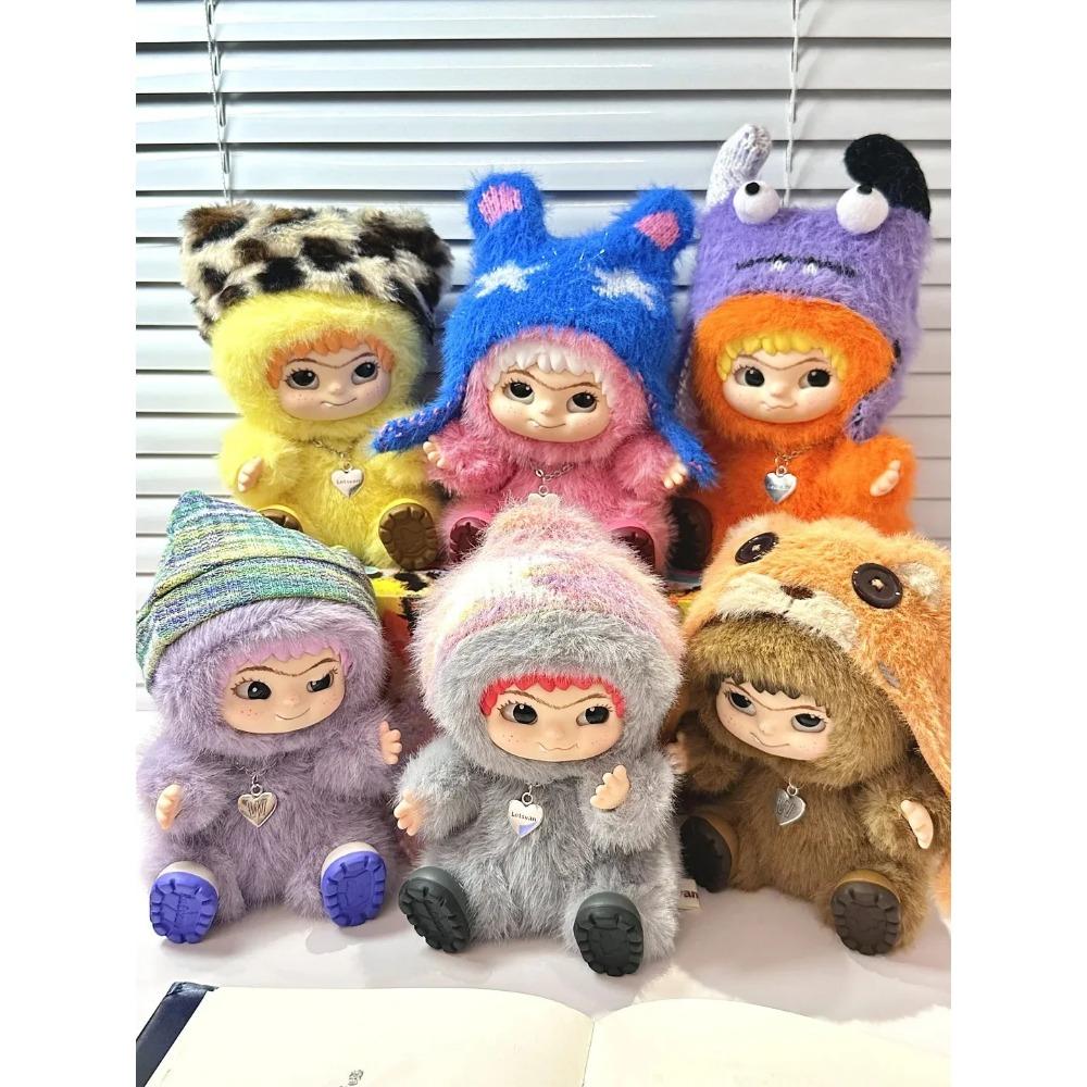 Wakuku Fuzzy Trendy Fun Party Series Blind Box Cute Action Mystery Box Figure Cute Doll Bag Mystery Box Pendant Doll Gift Toy