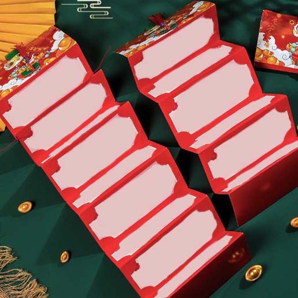 Hongbao Lucky Money Bag Thickened New Year Red Packet Snake Year Folding Red Envelope  Party